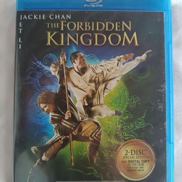 blu-ray duplo jackie chan jet li the forbidden kingdom o reino