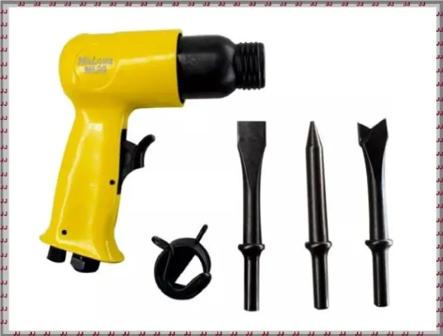 Martelete Pneumático rebarbador 3000 rpm Ml30 com 3 ponteiras e mola