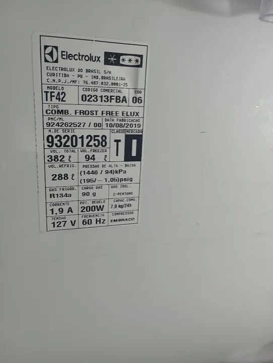 Geladeira Eletrolux Branca em ótimo estado - Foto 5