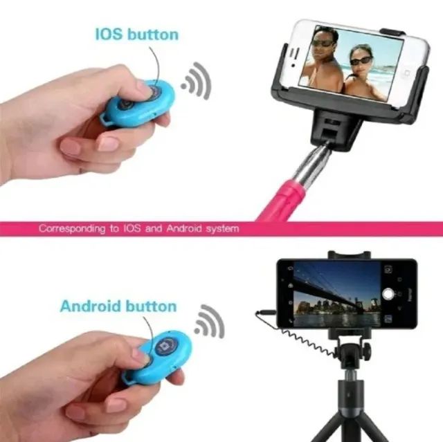 Controle Remoto Selfie Smarthphone Via Bluetooth - COD 382 - Foto 4
