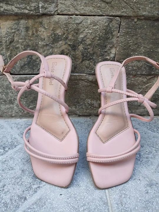 Sandália rasteirinha couro - Foto 2