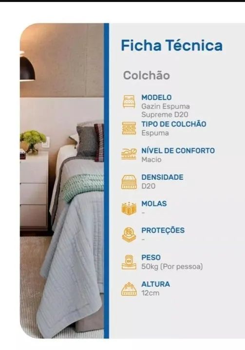 Colchão Solteiro Gazin - Foto 4