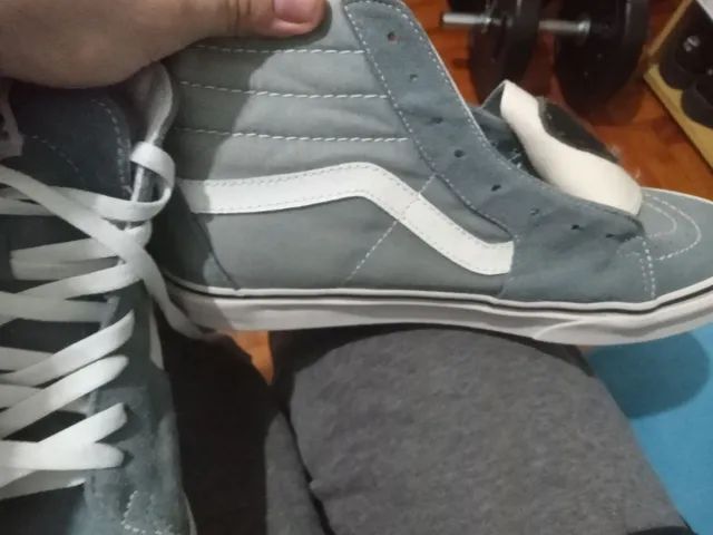 Tenis vans outlet cano alto azul