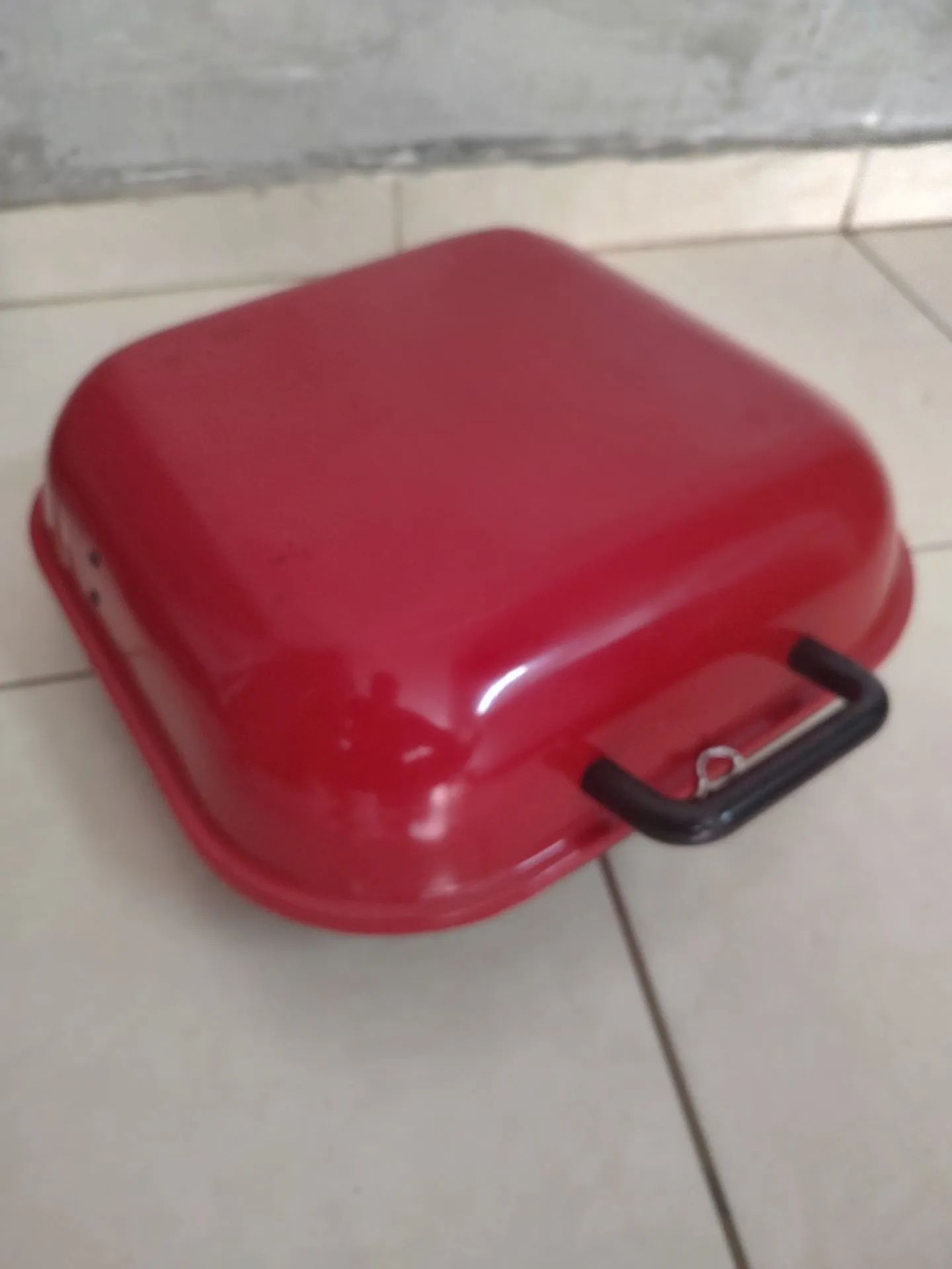 Churrasqueira Portátil Vermelha  - Foto 3