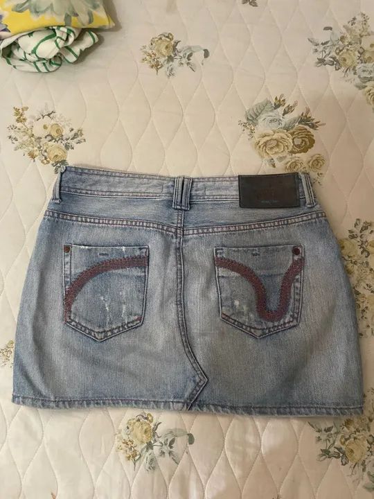 Saia Jeans Destroyed - Cantão - Foto 3