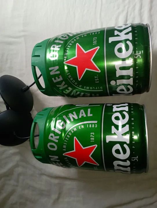 Luminária Criativa de Barril de Cerveja Heineken - Foto 6