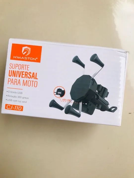 Suporte Celular Pra Moto Carregador USB Novo (Garantia)