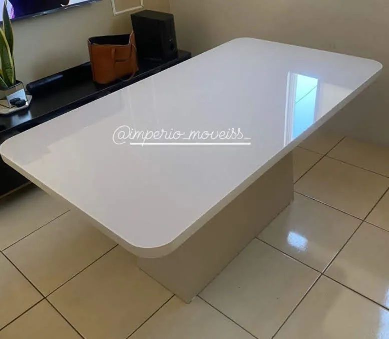 Mesas de luxo tampo de vidro laqueada  - Foto 4