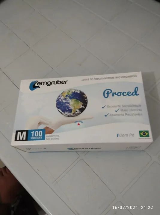 Luva de Procedimento Emgruber G - Foto 2