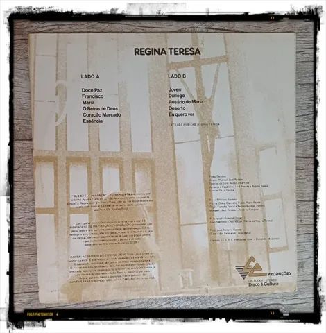 LP Vinil: Regina Tereza -  Doce Paz - Foto 3