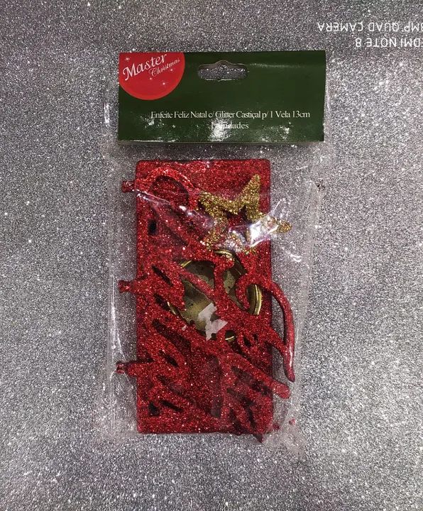 Enfeite Feliz Natal Wf829 C/glitter 8282007 - Foto 5