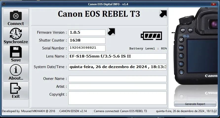 Canon EOS Rebel T3 1100D 1638 clicks - Foto 5