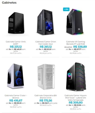 Gabinetes de Computador para Todos os Estilos e Necessidades - Foto 2