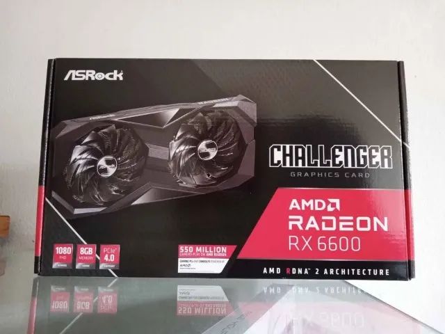 RX 6600 8GB GDDR6. Nova. *Analiso troca em placa inferior com volta..