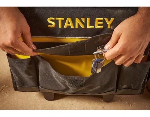 Bolsa Para Ferramentas Com Alça Telescópica E Rodas Stanley Cor Preta - Foto 4