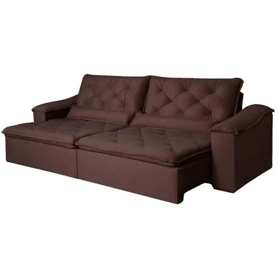 Sofá Retrátil e Reclinável 2,50m Decor p766 - Foto 4