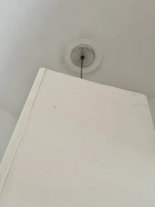 Lustre clássico bege em tecido  - Foto 3