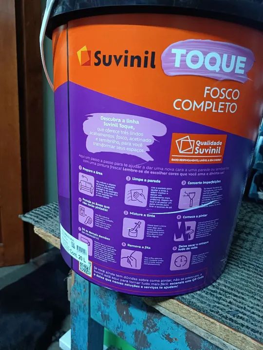 Tinta Suvinil Toque Fosco Completo 20L - Interior/Exterior - Foto 4