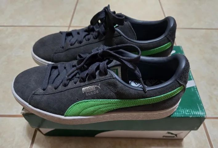 Puma Suede Cinza/Verde - Foto 2