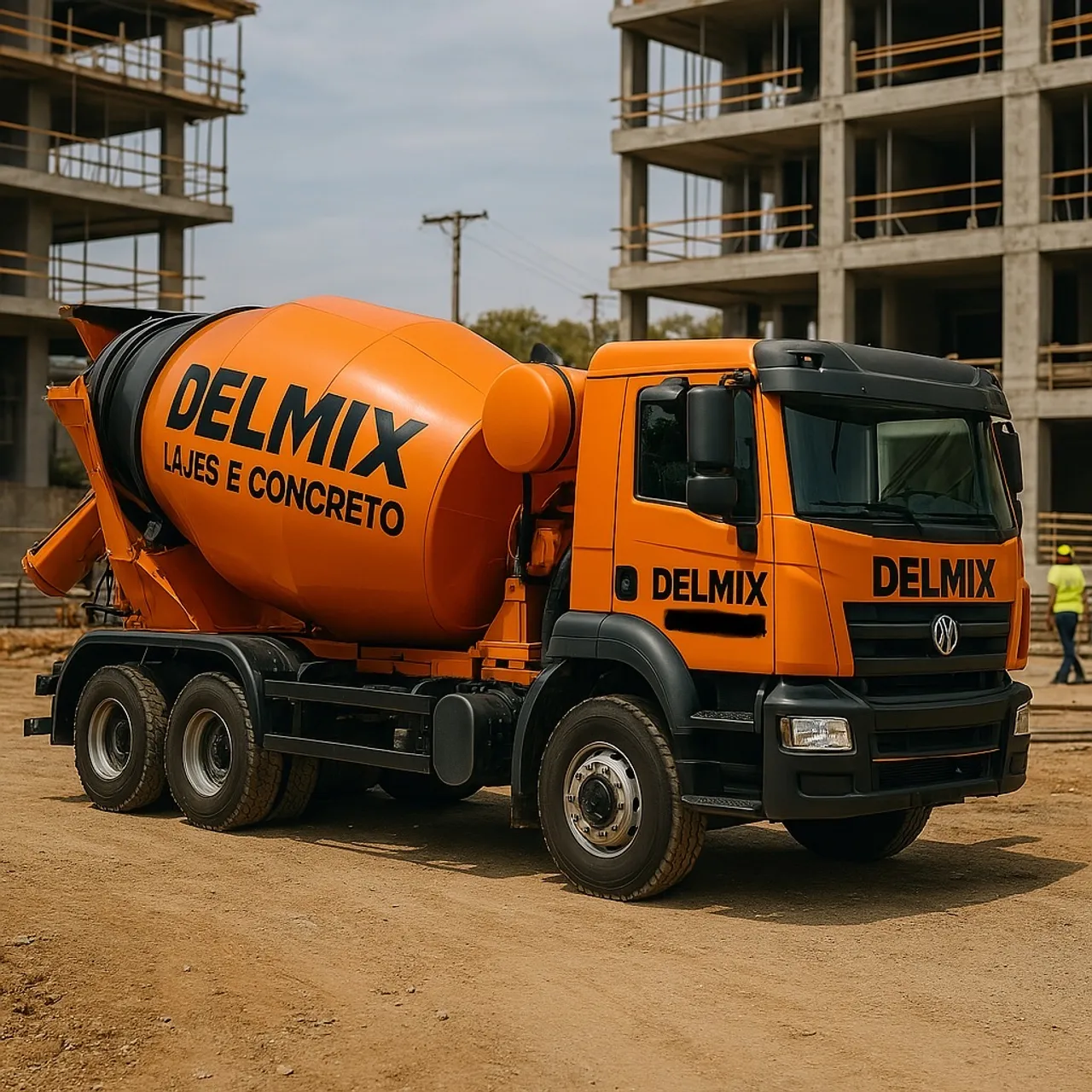 Concreto usinado e lajes treliçadas DELMIX