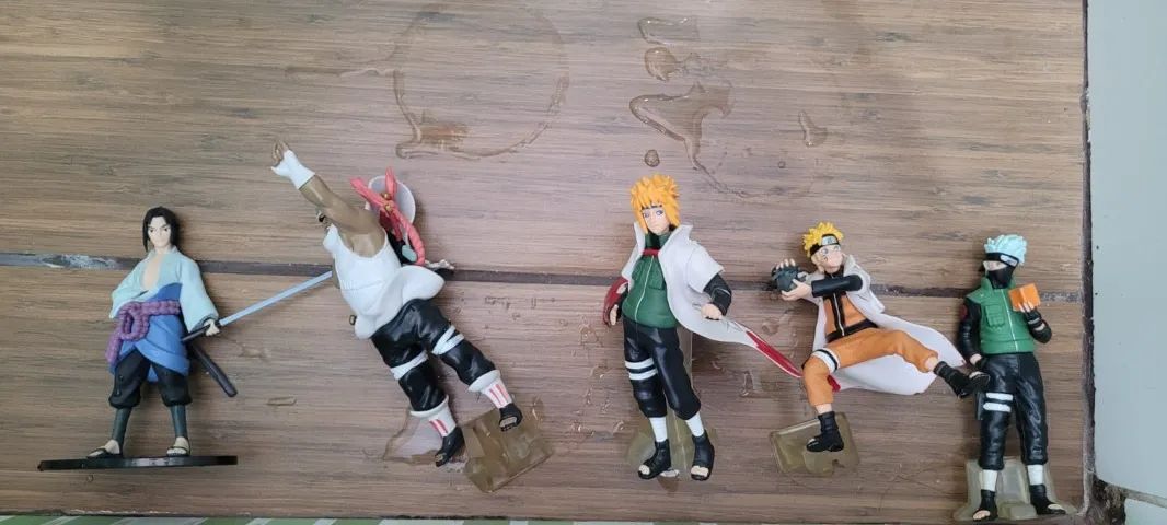 Kit 4 Action Figure Naruto, Killer bee, Kakashi, Minato