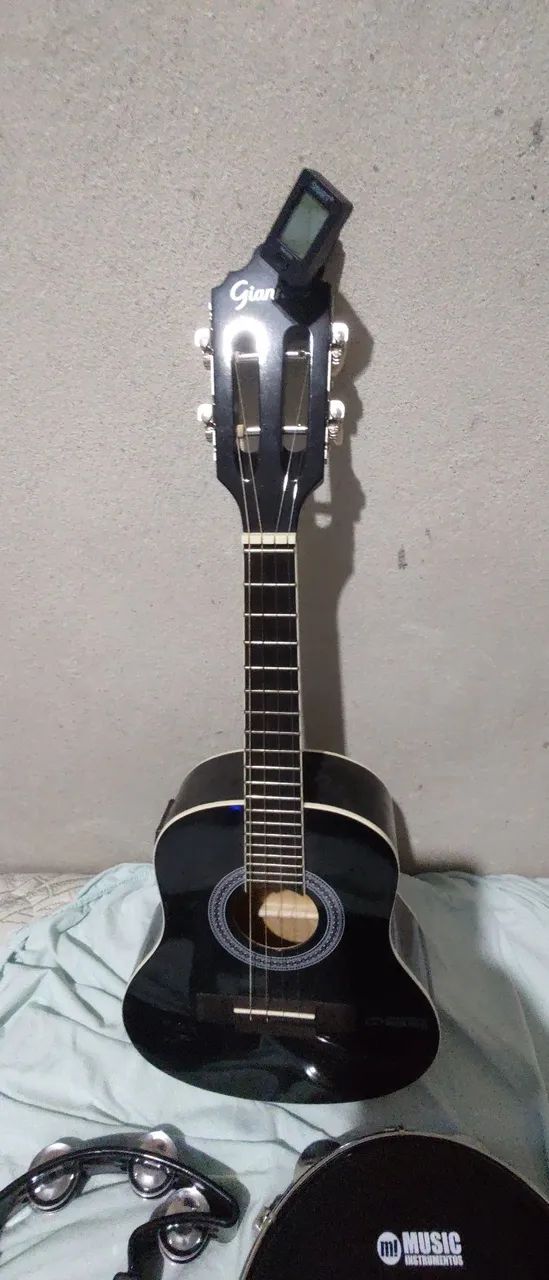 Kit pagode cavaco pandeiro pandeirola cordas novas palheta cabo p10 afinador  - Foto 2