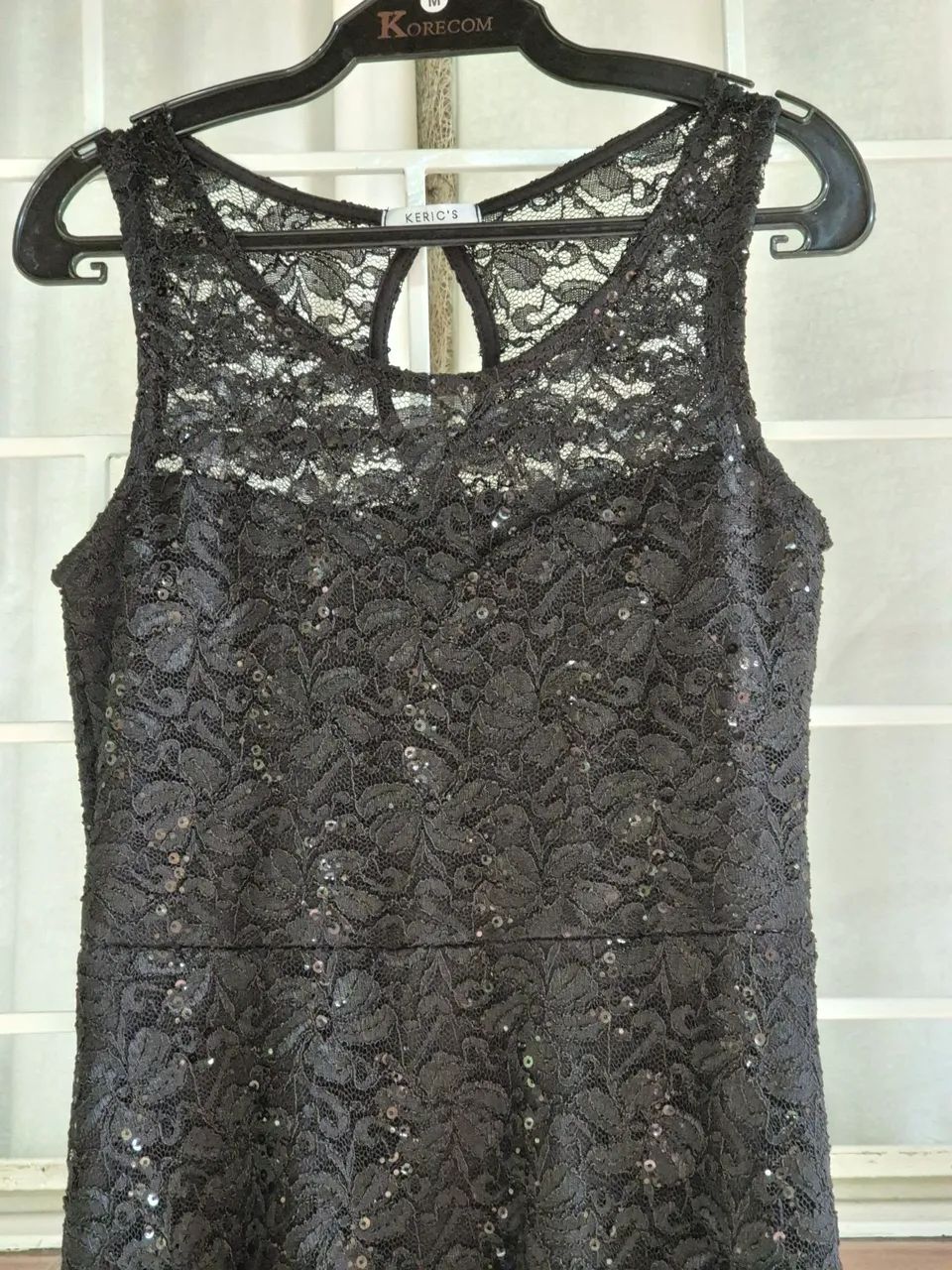 Vestido longo preto de renda - Foto 2
