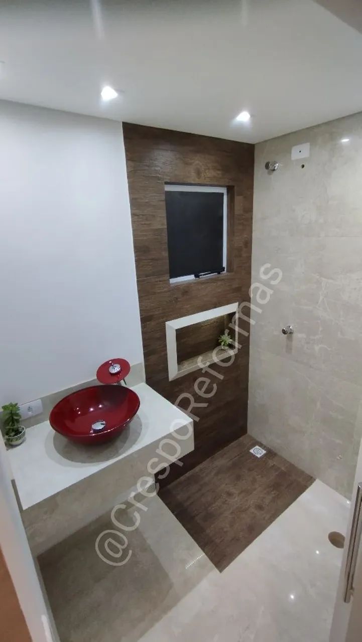 Pias em porcelanato fino acabamento 
