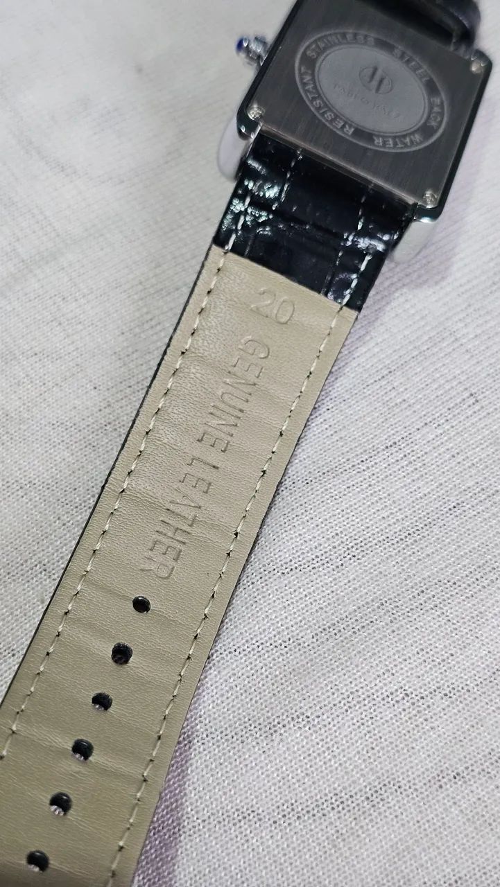 Relógio Pablo Raez "Cartier" Tank - Novo s/ Caixa - Foto 5