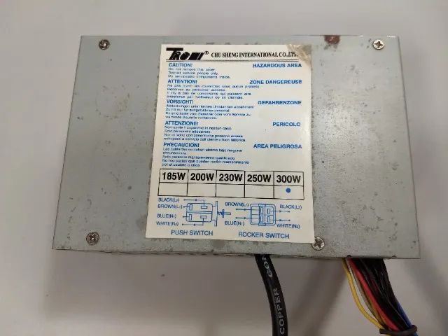 Fonte At Troni 300w Computador Antigo Retro Pc Industrial Gl (Usado) - Foto 2