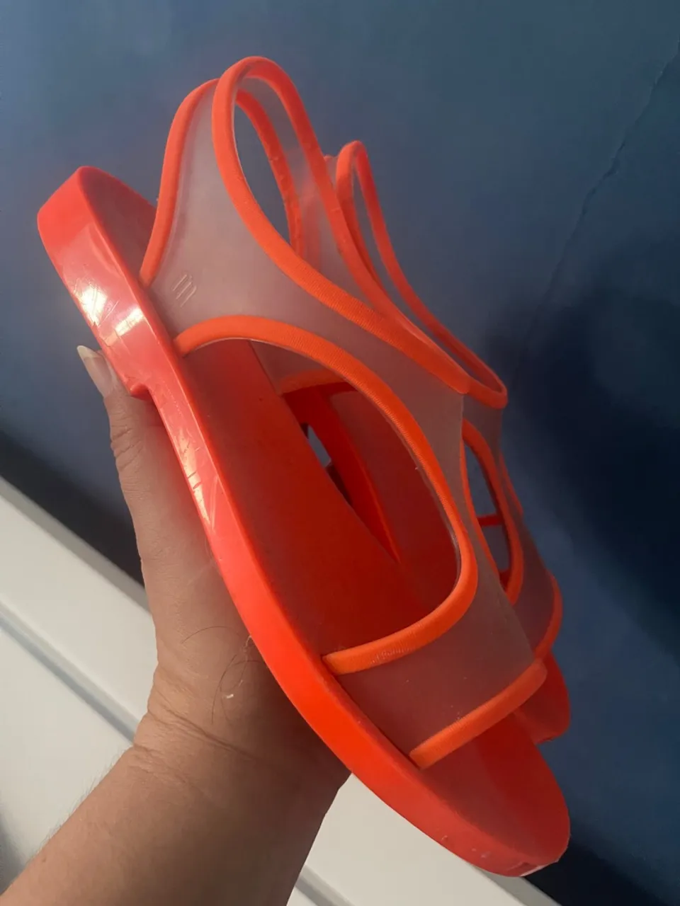 Sandália Melissa Laranja Neon