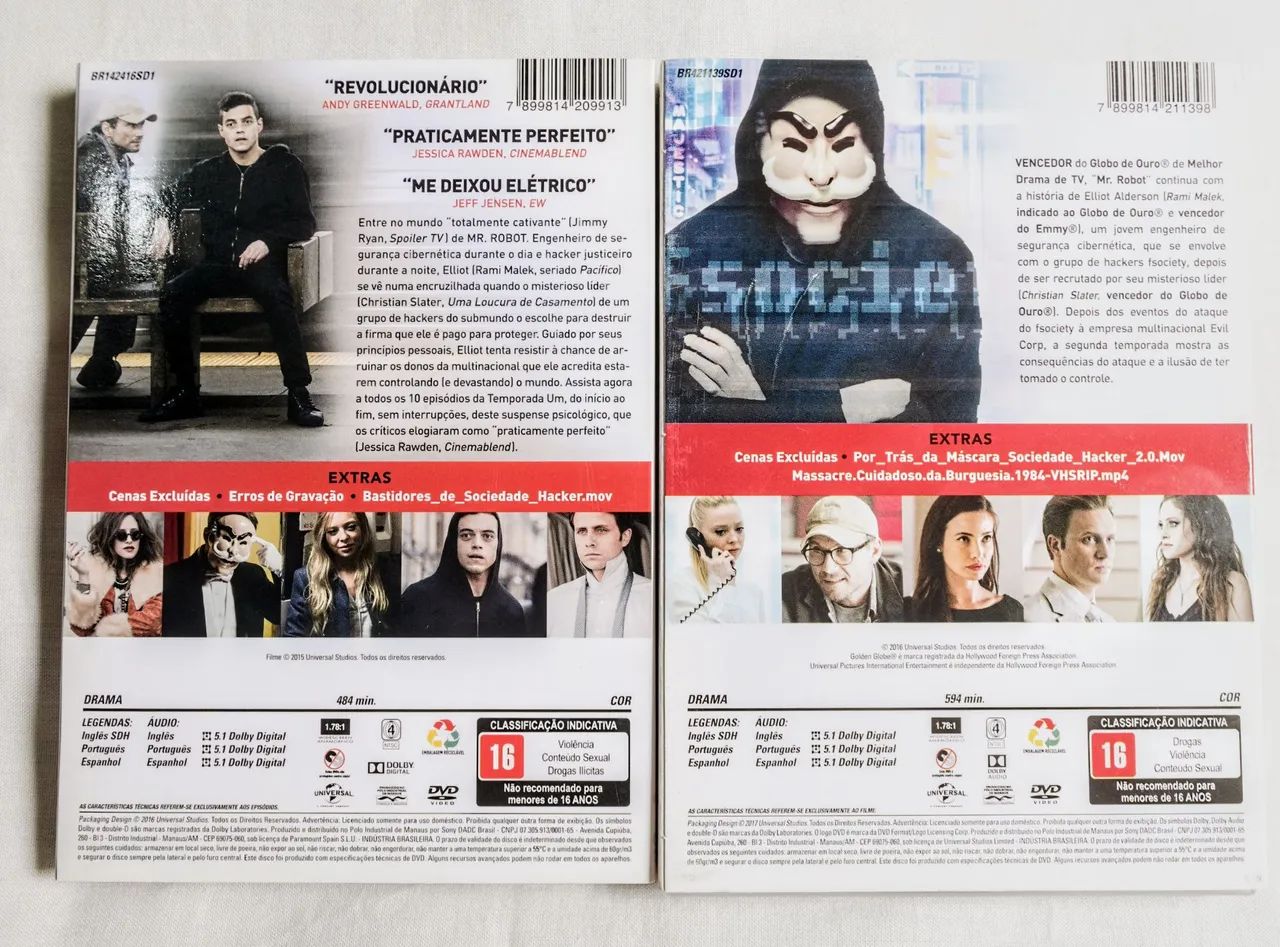 Mr. Robot - Temporadas 1 e 2 em DVD - Foto 3