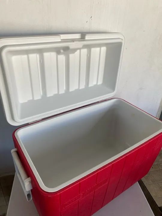 Caixa Térmica Vermelha 45lt - Foto 3