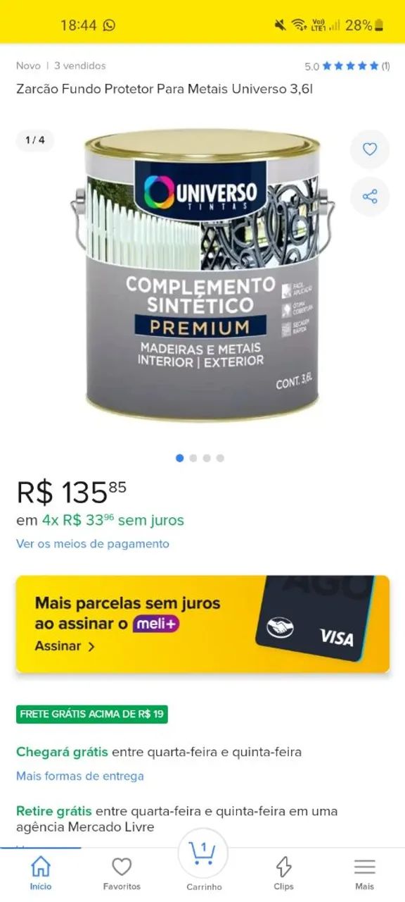 Zarcao pintura 3,6L - Foto 4