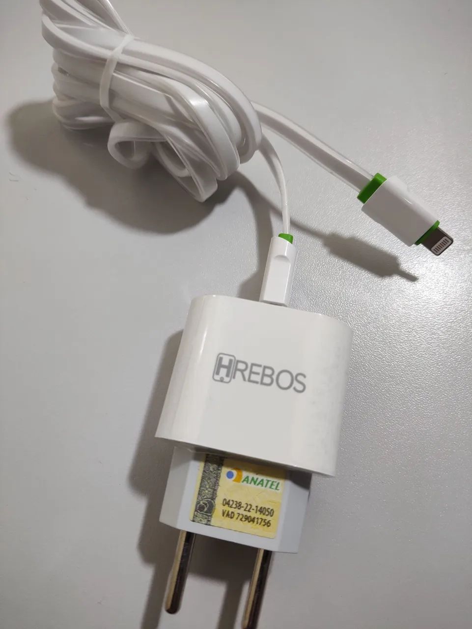 Carregador USB 18W HREBOS + Cabo Lightning - Foto 4