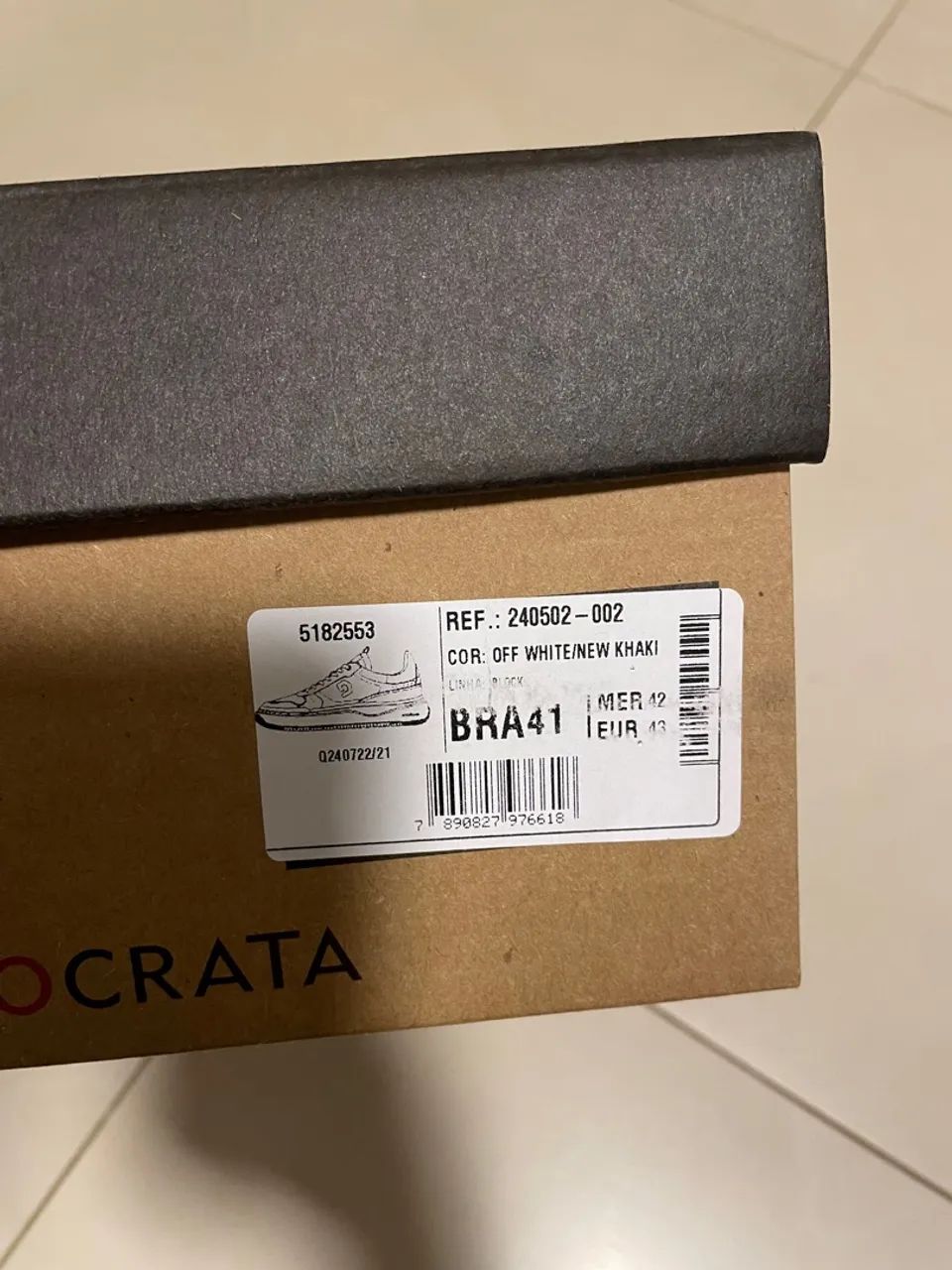 Tênis Democrata Denim Block novo - Foto 3
