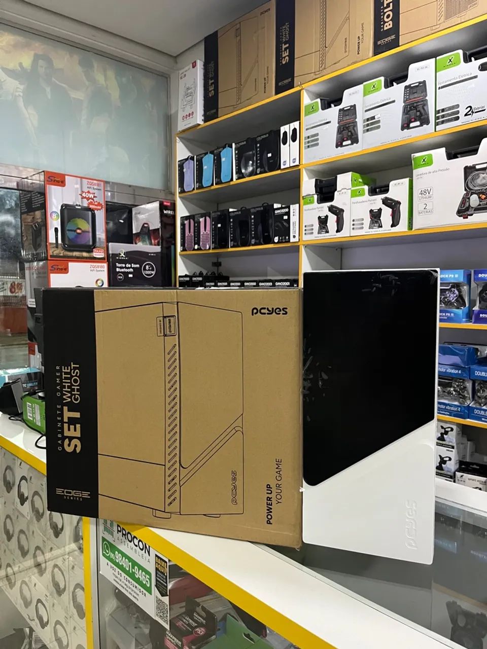 Gabinete Gamer PCYES White Ghost
