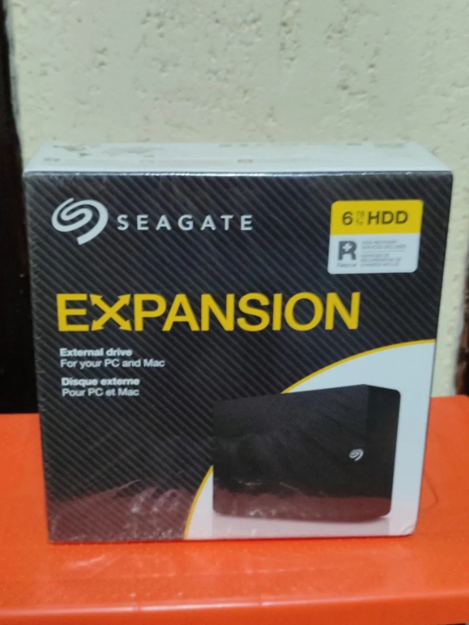 HD externo portátil Seagate Expansion Desktop USB 3.0 de 6TB, novo e lacrado. - Foto 4
