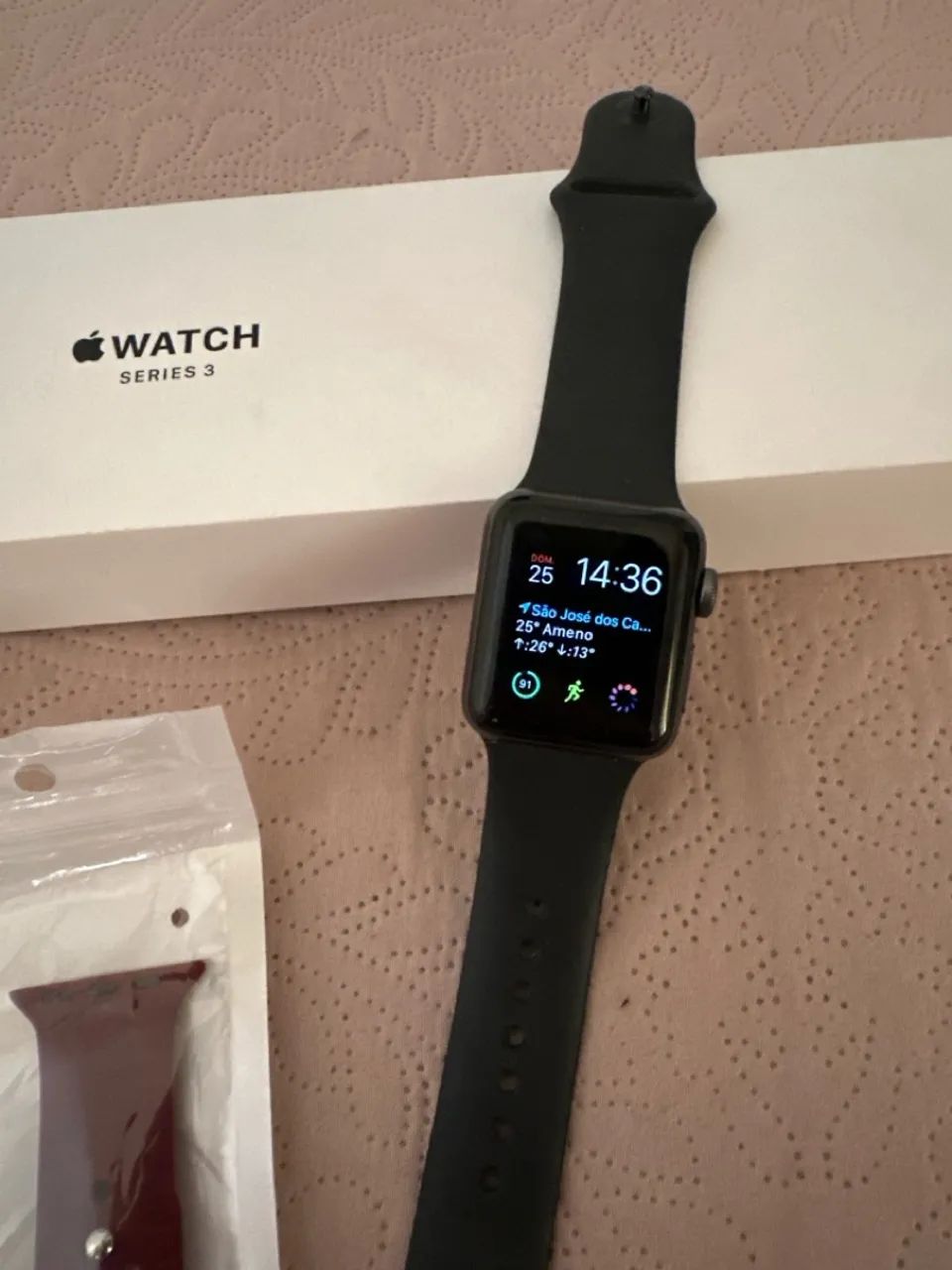 Apple Watch Series 3 + 3 pulseiras - Foto 2