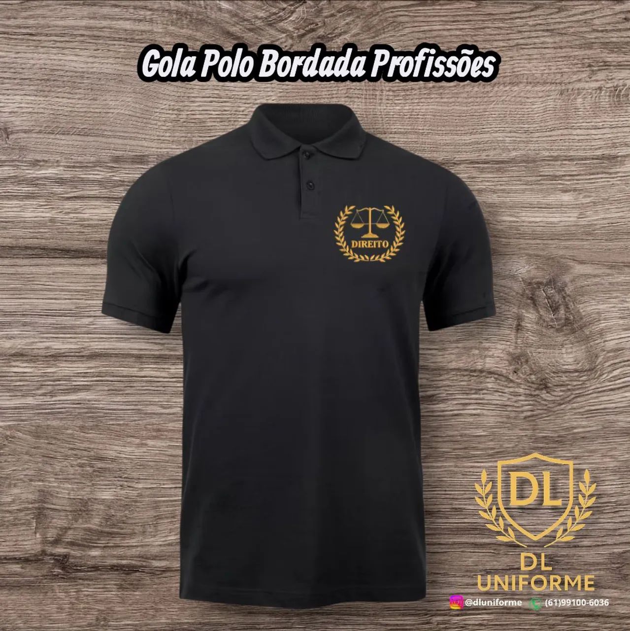 Gola Polo Bordada Profissões 