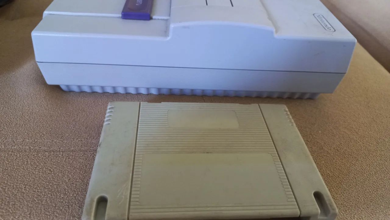 Antigo Vídeo game Super Nintendo snes made in Japan com jogo Street Fighter II  - Foto 3