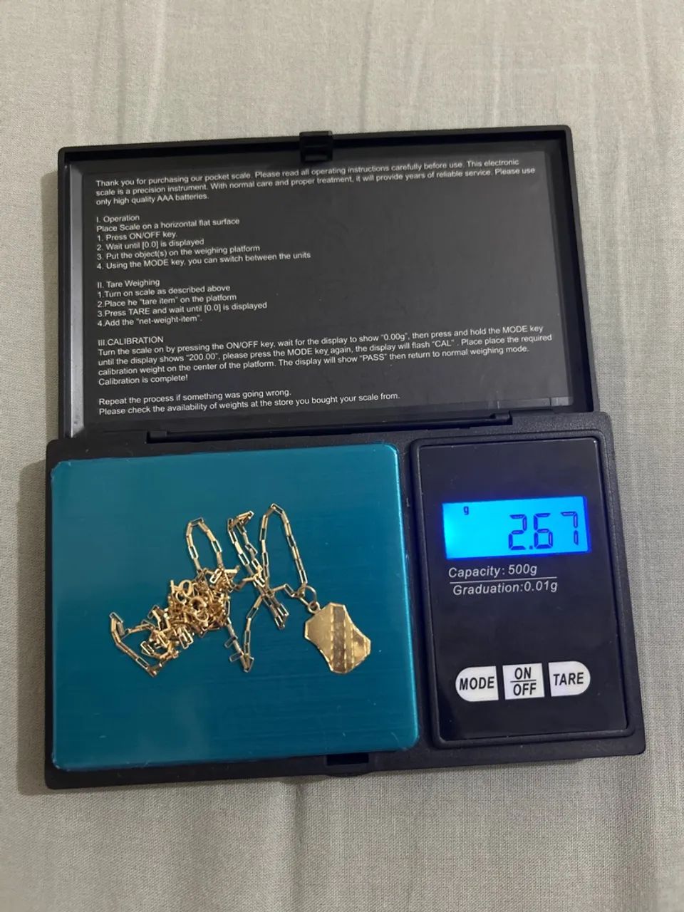 Corrente 2.67g ouro 18k - Foto 2