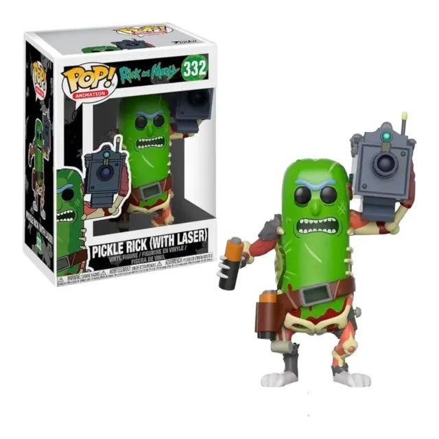 Funko pop Pickle rick com laser 332 
