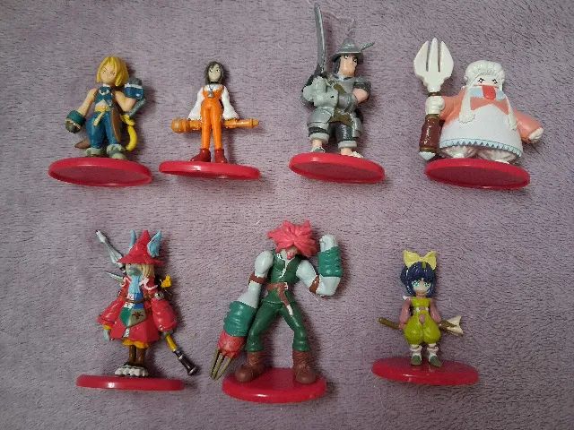 Final Fantasy 9, Bonecos Promocionais Coca Cola, Miniatura oficial, Squaresoft