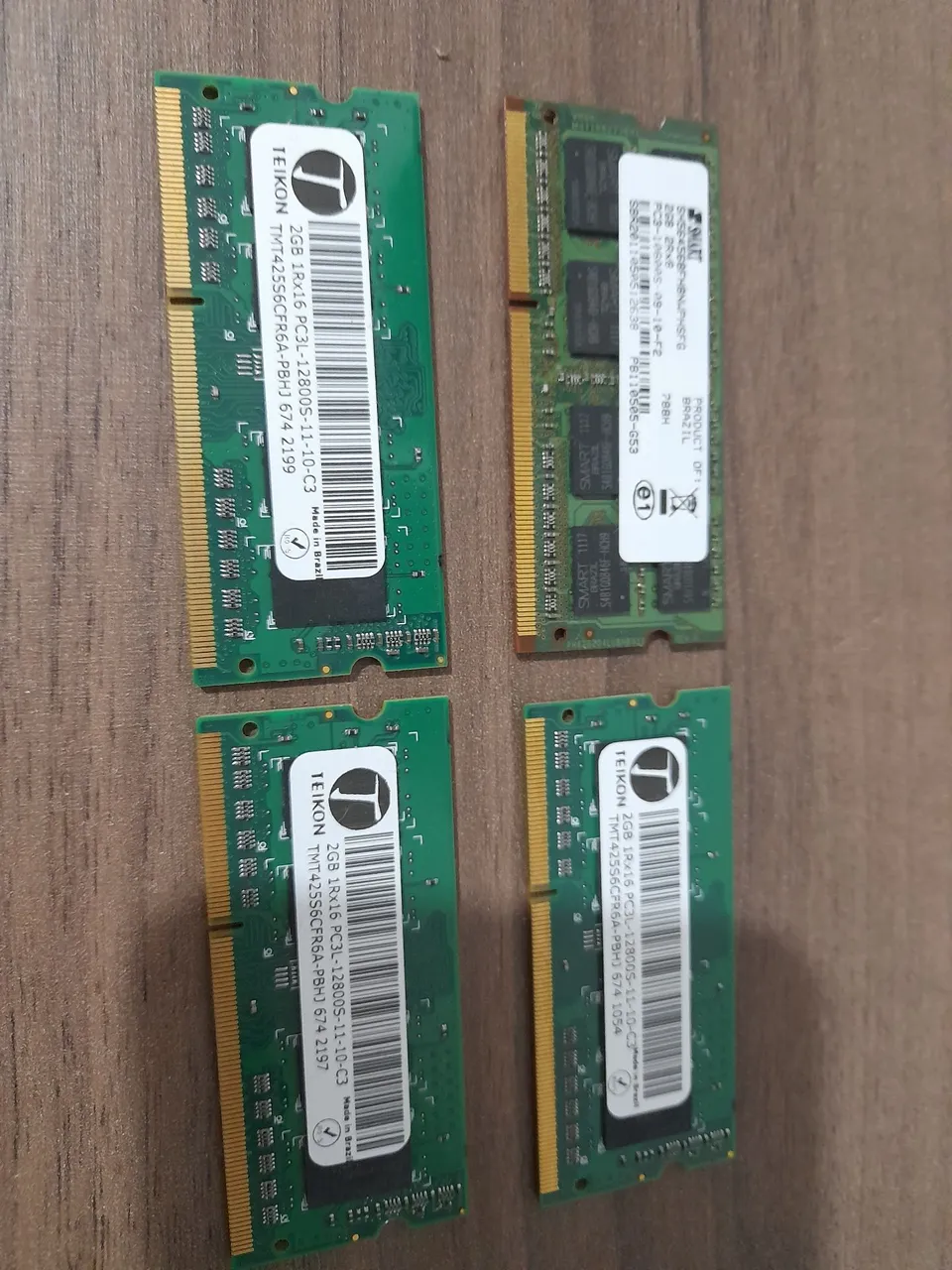 Memórias RAM DDR3 2GB Teikon - PC3L-12800S - Notebook