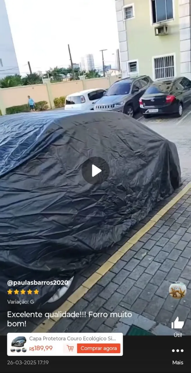 Capa Protetora Couro Ecológico forrada para Carros