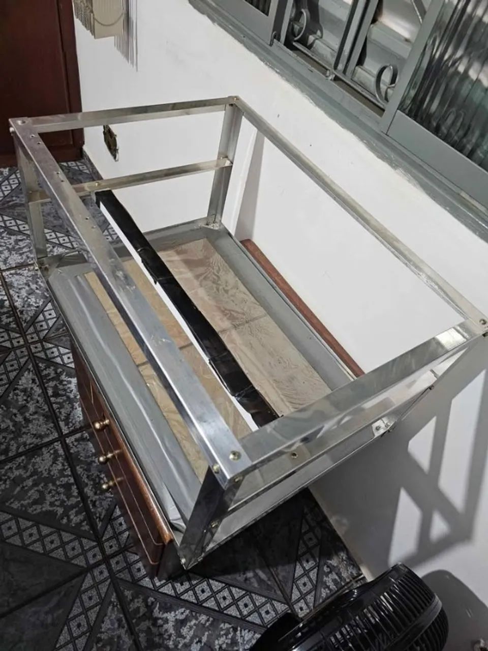 2x rig de mineração de placa de vídeo de alumínio