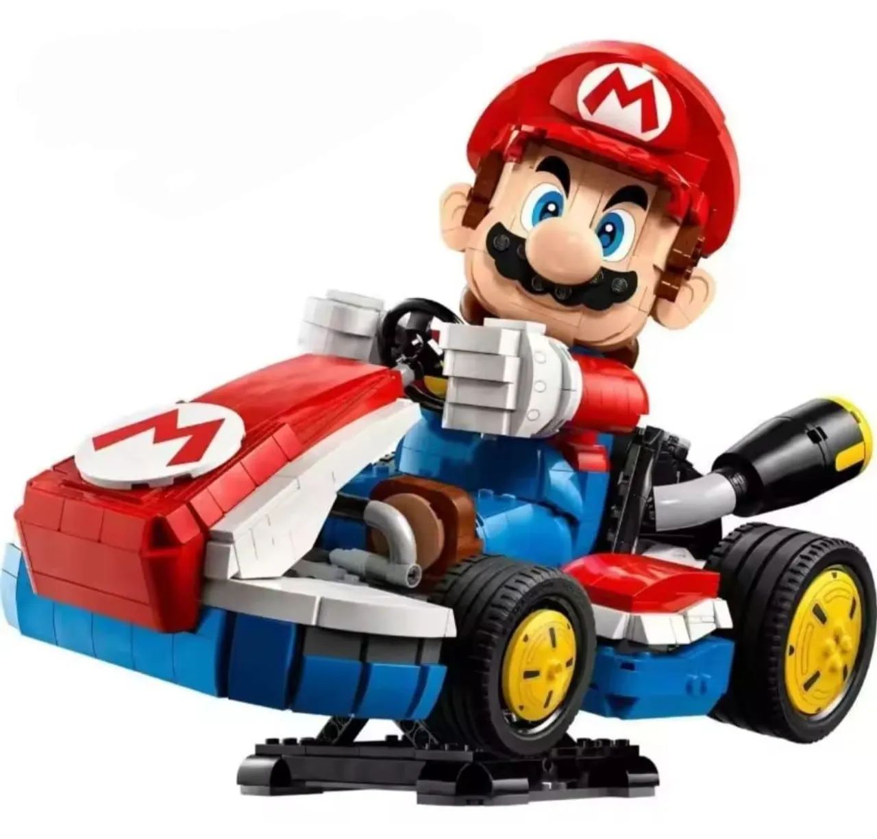 BLOCOS DE MONTAR SUPERMARIO MARIO KART 1972 PEÇAS MODELO 72037 MARCA MEGA - Foto 3