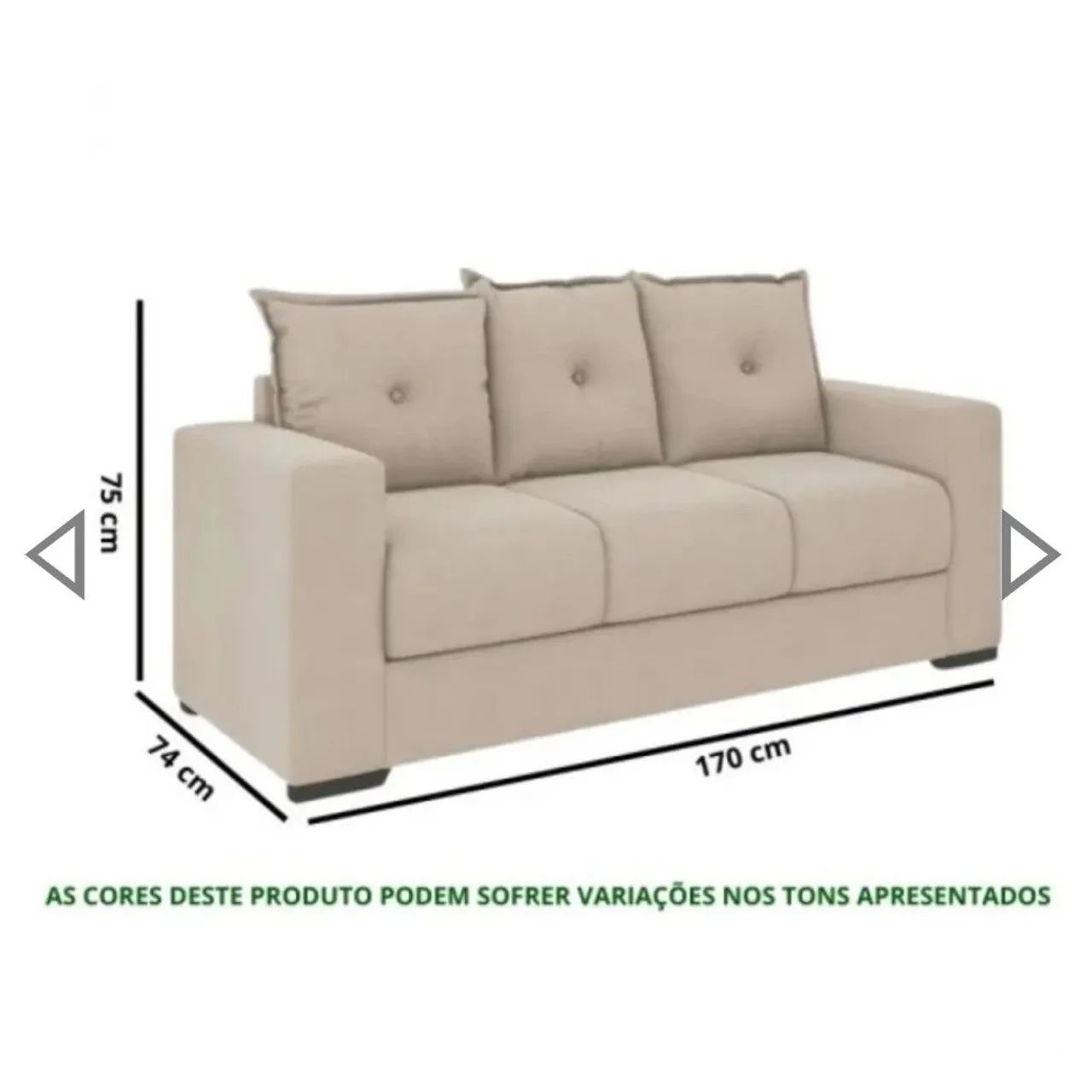 Conjunto de Sofá 3 e 2 Lugares. - Foto 3