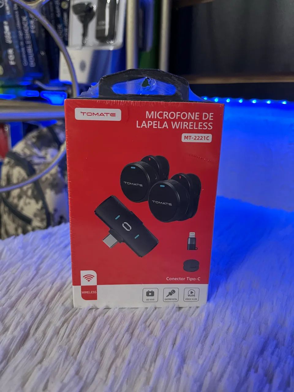 Microfone de Lapela Duplo Sem Fio Alta Qualidade - Foto 2